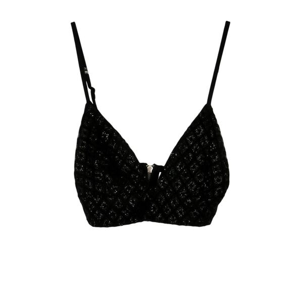 UO  Babyboo Black Sparkly Sexy Two Piece Set Tank & Mini Skirt Small - Picture 3 of 8